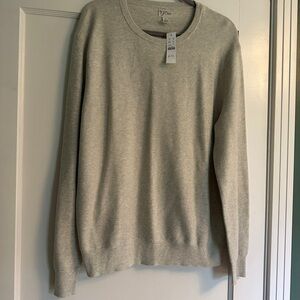 NEW with Tags J. Crew Light Gray Crewneck Sweater